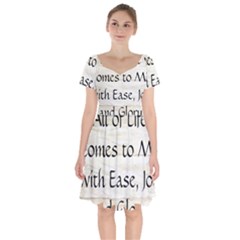 Short Sleeve Bardot Dress 
