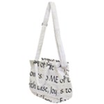 All of Life Come to Me with Ease Joy And Glory 1 Rope Handles Shoulder Strap Bag