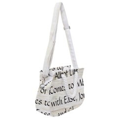 Rope Handles Shoulder Strap Bag 
