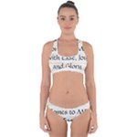 All of Life Come to Me with Ease Joy And Glory 1 Cross Back Hipster Bikini Set