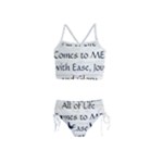 All of Life Come to Me with Ease Joy And Glory 1 Girls  Tankini Swimsuit