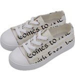 All of Life Come to Me with Ease Joy And Glory 1 Kids  Low Top Canvas Sneakers