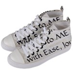 All of Life Come to Me with Ease Joy And Glory 1 Women s Mid-Top Canvas Sneakers