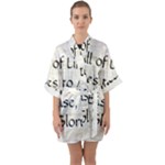 All of Life Come to Me with Ease Joy And Glory 1 Half Sleeve Satin Kimono 