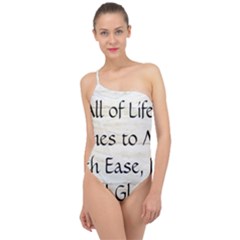 Classic One Shoulder Swimsuit 
