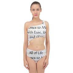 Spliced Up Two Piece Swimsuit 
