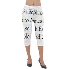 Lightweight Velour Capri Leggings  