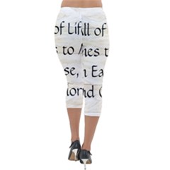 Lightweight Velour Capri Leggings  