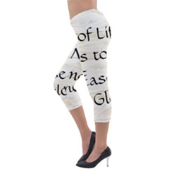 Lightweight Velour Capri Leggings  