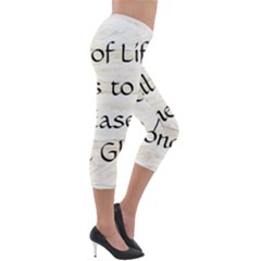 Lightweight Velour Capri Leggings  