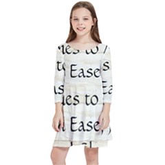 Kids  Quarter Sleeve Skater Dress 