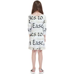 Kids  Quarter Sleeve Skater Dress 