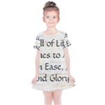 All of Life Come to Me with Ease Joy And Glory 1 Kids  Simple Cotton Dress