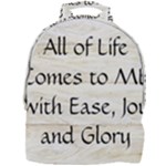 All of Life Come to Me with Ease Joy And Glory 1 Mini Full Print Backpack