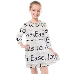 Kids  Quarter Sleeve Shirt Dress 