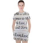 All of Life Come to Me with Ease Joy And Glory 1 Women s Tee and Shorts Set