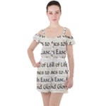 All of Life Come to Me with Ease Joy And Glory 1 Ruffle Cut Out Chiffon Playsuit