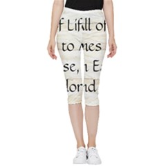 Inside Out Lightweight Velour Capri Leggings  