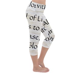 Lightweight Velour Capri Yoga Leggings 