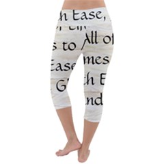 Lightweight Velour Capri Yoga Leggings 