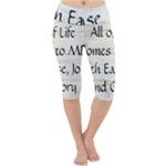 All of Life Come to Me with Ease Joy And Glory 1 Lightweight Velour Cropped Yoga Leggings