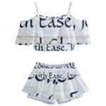 All of Life Come to Me with Ease Joy And Glory 1 Kids  Off Shoulder Skirt Bikini