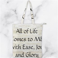 Double Zip Up Tote Bag 