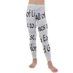 Kids  Lightweight Velour Leggings 