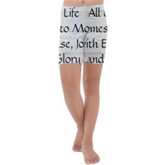 Kids  Lightweight Velour Capri Yoga Leggings 