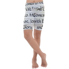 Kids  Lightweight Velour Cropped Yoga Leggings 