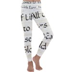 All of Life Come to Me with Ease Joy And Glory 1 Kids  Lightweight Velour Classic Yoga Leggings