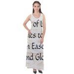 All of Life Come to Me with Ease Joy And Glory 1 Sleeveless Velour Maxi Dress