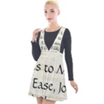 All of Life Come to Me with Ease Joy And Glory 1 Plunge Pinafore Velour Dress