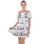 All of Life Come to Me with Ease Joy And Glory 1 Off Shoulder Velour Dress