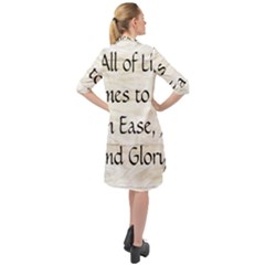 Long Sleeve Mini Shirt Dress 