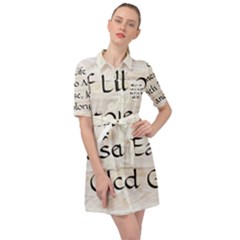 Belted Shirt Dress 