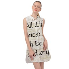 Sleeveless Shirt Dress 