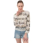 All of Life Come to Me with Ease Joy And Glory 1 Banded Bottom Chiffon Top