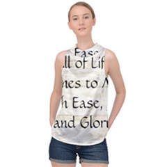 High Neck Satin Top 