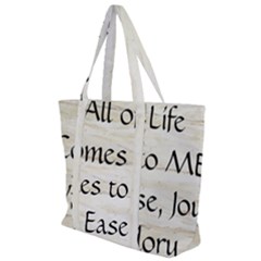Zip Up Canvas Bag 