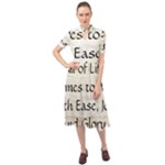 All of Life Come to Me with Ease Joy And Glory 1 Keyhole Neckline Chiffon Dress
