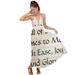 All of Life Come to Me with Ease Joy And Glory 1 Backless Maxi Beach Dress