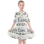 All of Life Come to Me with Ease Joy And Glory 1 Kids  All Frills Chiffon Dress