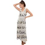 All of Life Come to Me with Ease Joy And Glory 1 V-Neck Chiffon Maxi Dress