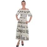 All of Life Come to Me with Ease Joy And Glory 1 Shoulder Straps Boho Maxi Dress 