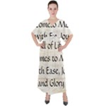 All of Life Come to Me with Ease Joy And Glory 1 V-Neck Boho Style Maxi Dress