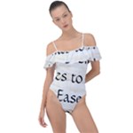 All of Life Come to Me with Ease Joy And Glory 1 Frill Detail One Piece Swimsuit