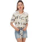 All of Life Come to Me with Ease Joy And Glory 1 Tie Front Shirt 
