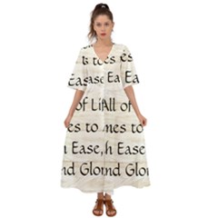 Kimono Sleeve Boho Dress 