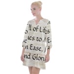 All of Life Come to Me with Ease Joy And Glory 1 Open Neck Shift Dress